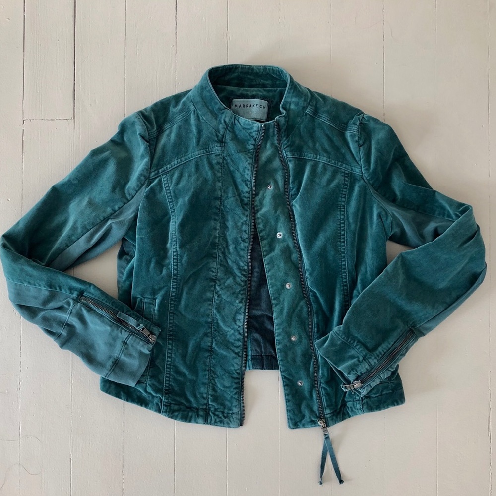 Marrakech Green Velour Jacket